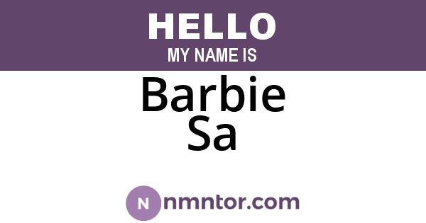 Barbie Sa