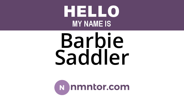 Barbie Saddler