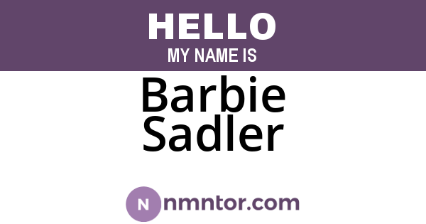 Barbie Sadler