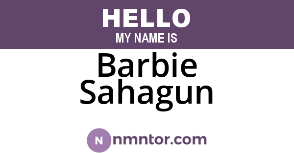Barbie Sahagun