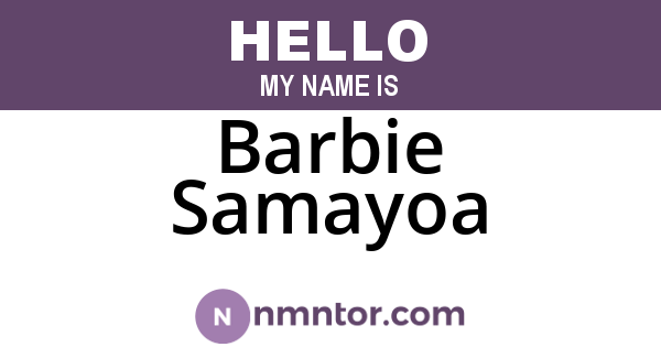 Barbie Samayoa