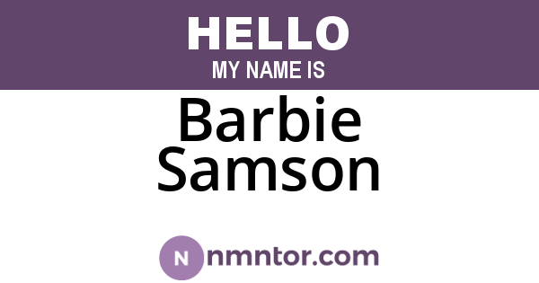 Barbie Samson