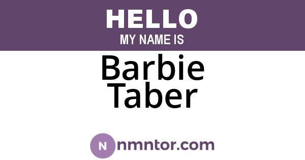 Barbie Taber
