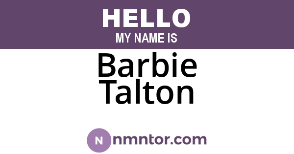 Barbie Talton
