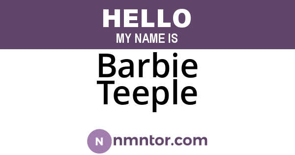 Barbie Teeple