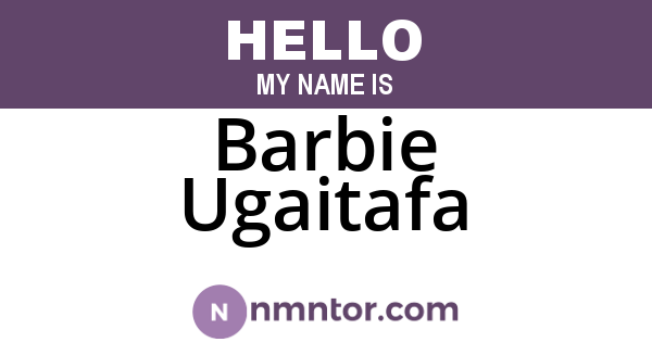Barbie Ugaitafa