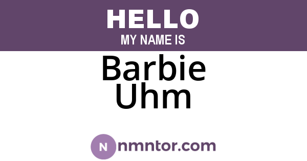 Barbie Uhm