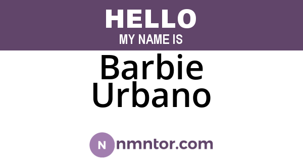 Barbie Urbano