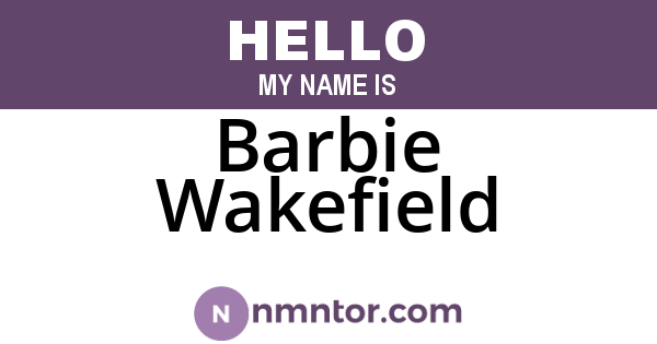 Barbie Wakefield