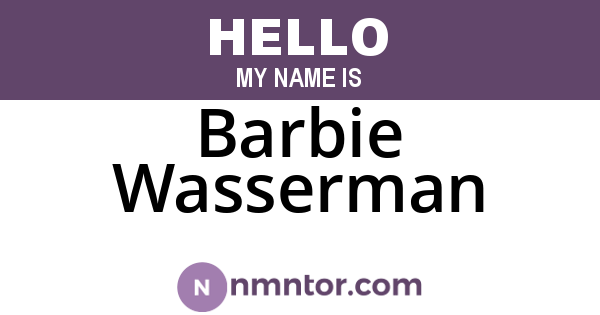 Barbie Wasserman
