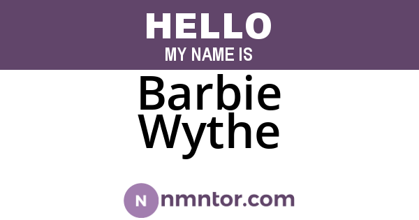 Barbie Wythe