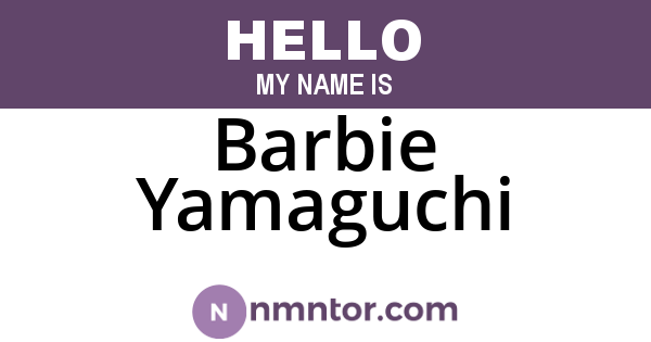 Barbie Yamaguchi