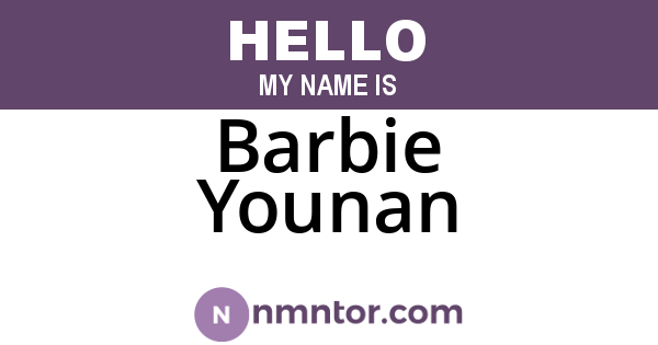 Barbie Younan