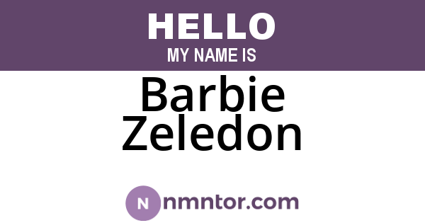 Barbie Zeledon