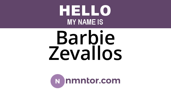 Barbie Zevallos