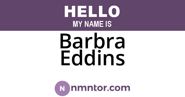 Barbra Eddins