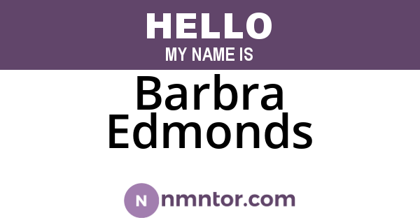 Barbra Edmonds