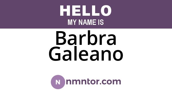 Barbra Galeano
