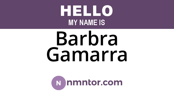 Barbra Gamarra