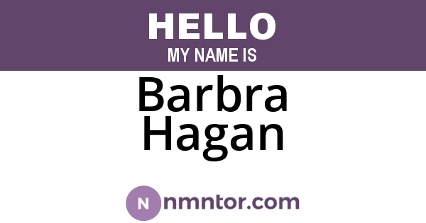 Barbra Hagan