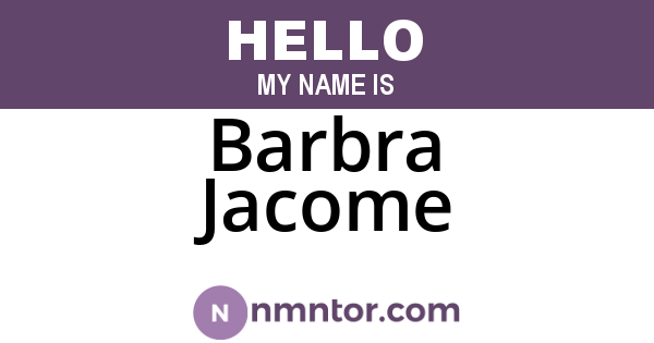 Barbra Jacome