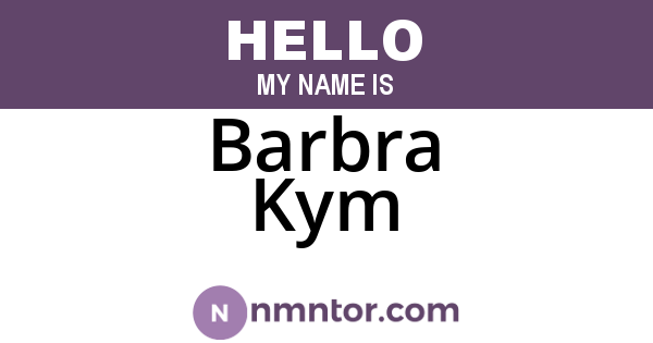 Barbra Kym