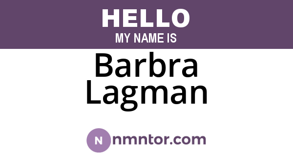 Barbra Lagman