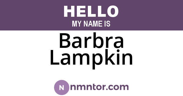 Barbra Lampkin