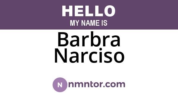 Barbra Narciso