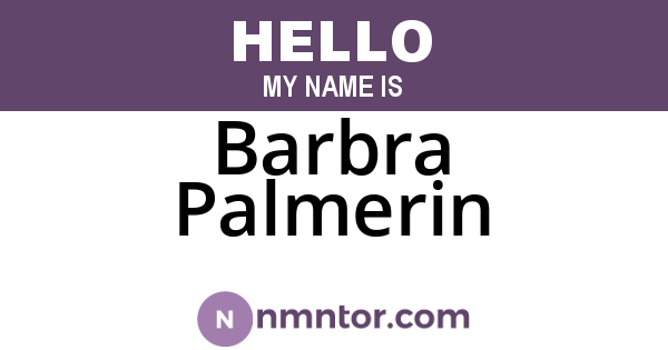 Barbra Palmerin