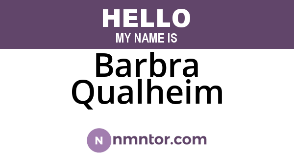 Barbra Qualheim