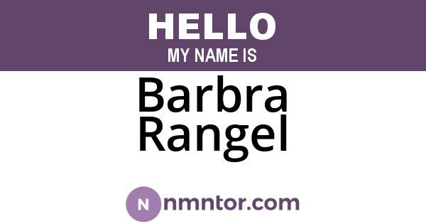 Barbra Rangel