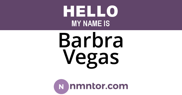 Barbra Vegas