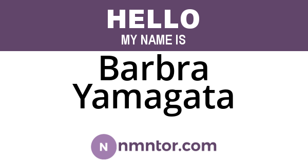 Barbra Yamagata