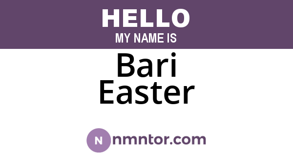 Bari Easter