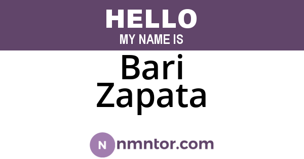 Bari Zapata