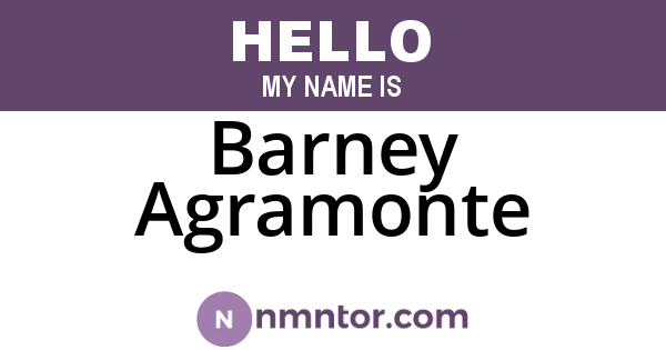 Barney Agramonte