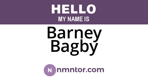 Barney Bagby