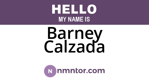 Barney Calzada
