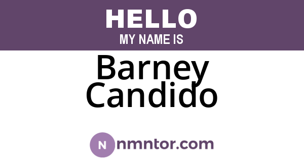 Barney Candido