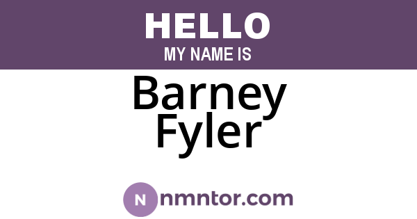 Barney Fyler