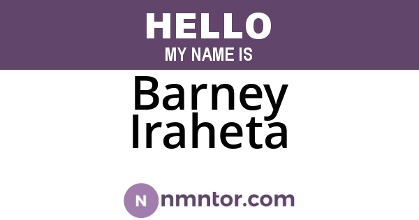 Barney Iraheta