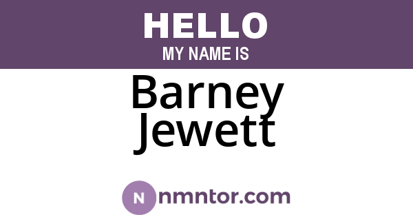 Barney Jewett