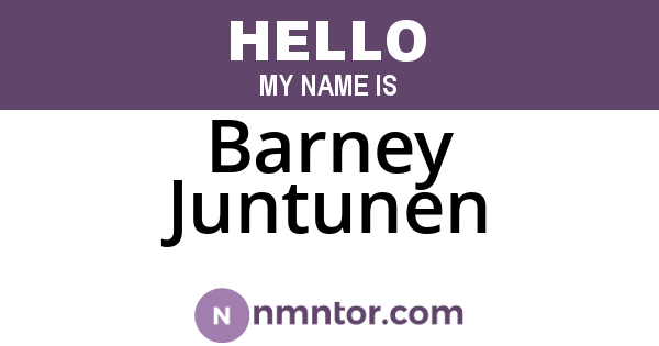 Barney Juntunen
