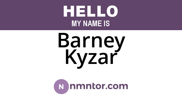 Barney Kyzar