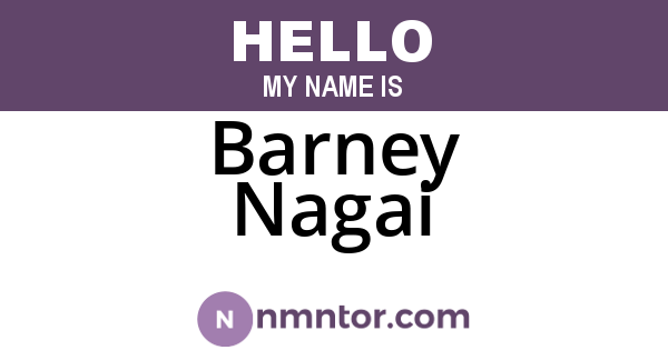 Barney Nagai
