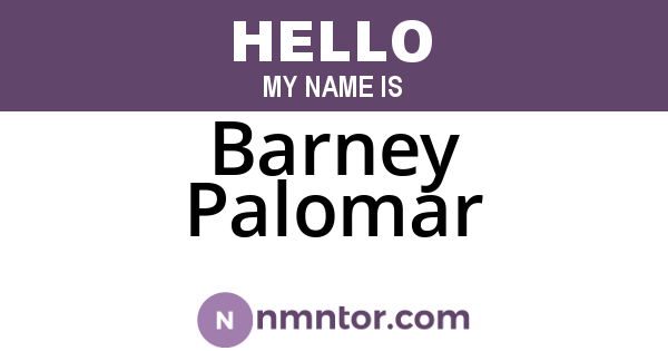 Barney Palomar
