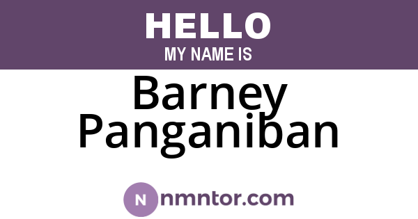 Barney Panganiban