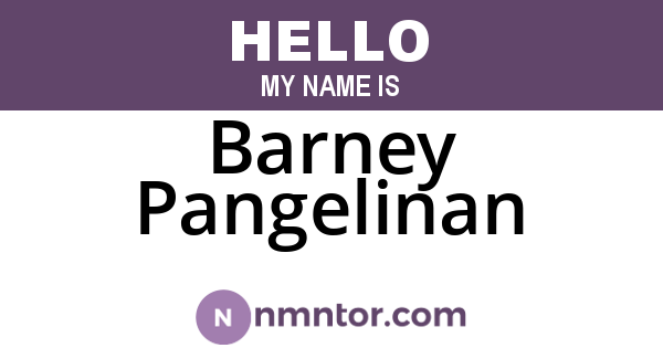 Barney Pangelinan