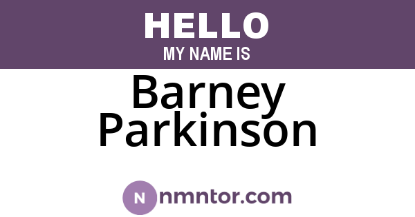 Barney Parkinson